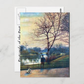 Alte Postkarte - Birkenhead Park. (Vorne/Hinten)