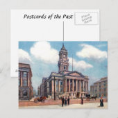 Alte Postkarte - Birkenhead Rathaus (Vorne/Hinten)