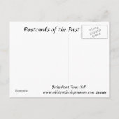 Alte Postkarte - Birkenhead Rathaus (Rückseite)