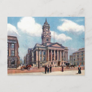 Alte Postkarte - Birkenhead Rathaus