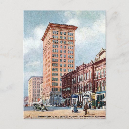 Alte Postkarte - Birmingham, Alabama (Vorderseite)