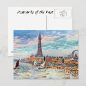 Alte Postkarte - Blackpool, Lancashire (Vorne/Hinten)