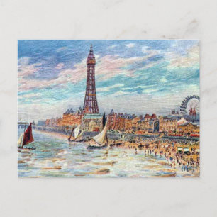 Alte Postkarte - Blackpool, Lancashire
