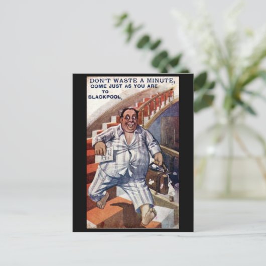 Alte Postkarte - Blackpool, Lancashire (Stehend Vorderseite)