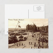 Alte Postkarte, Blackpool Postkarte (Vorne/Hinten)