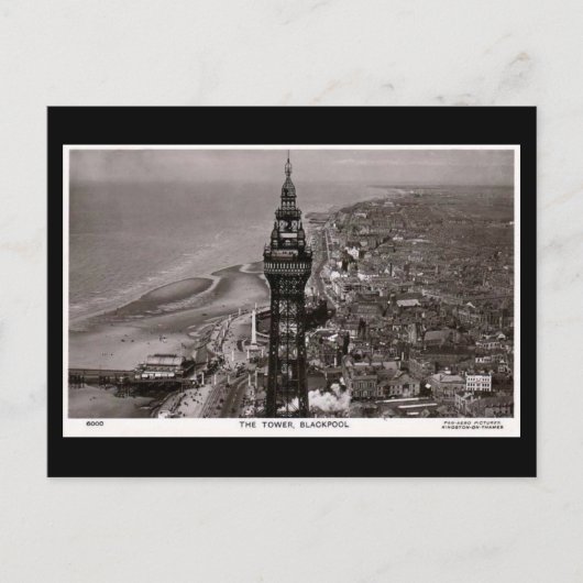 Alte Postkarte, Blackpool Tower Postkarte (Vorderseite)