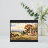 Alte Postkarte, Blick auf Warwick Postkarte (Stehend Vorderseite)