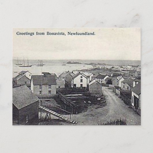 Alte Postkarte - Bonavista, Neufundland (Vorderseite)