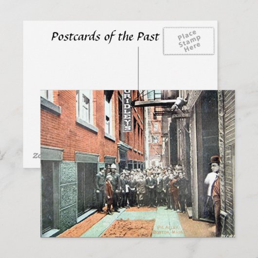 Alte Postkarte - Boston, Massachusetts (Vorne/Hinten)