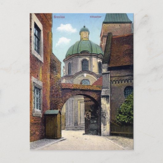 Alte Postkarte - Breslau, Polen (Vorderseite)