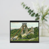 Alte Postkarte - Bristol, Clifton Suspension Bridg (Stehend Vorderseite)