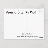 Alte Postkarte - Bristol Kathedrale (Rückseite)