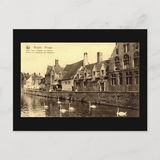 Alte Postkarte, Brügge Postkarte (Vorderseite)