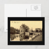 Alte Postkarte, Brügge Postkarte (Vorne/Hinten)