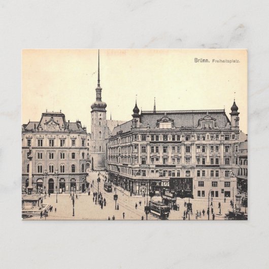 Alte Postkarte - Brünn, Tschechische Republik (Vorderseite)