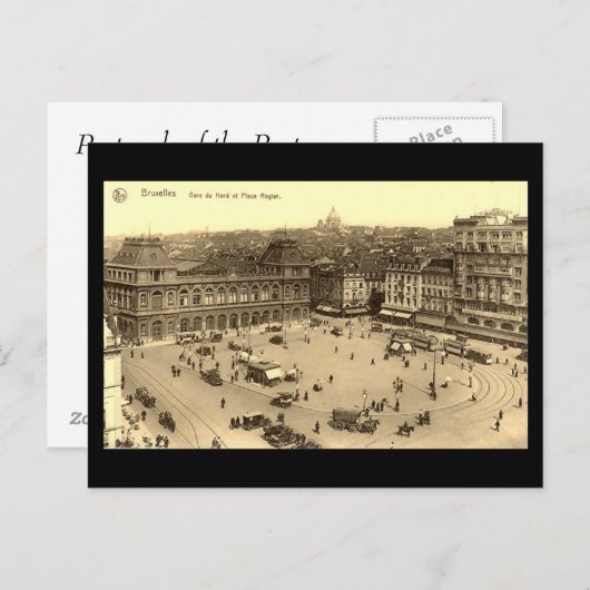 Alte Postkarte - Brüssel (Vorne/Hinten)