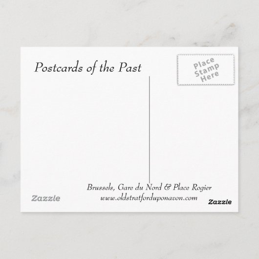 Alte Postkarte - Brüssel (Rückseite)