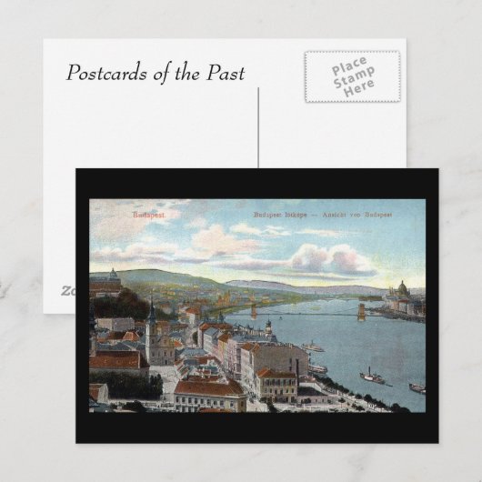Alte Postkarte - Budapest 1914 (Vorne/Hinten)