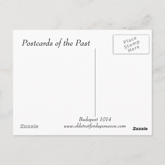 Alte Postkarte - Budapest 1914 (Rückseite)