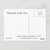 Alte Postkarte - Budapest, Parlament 1913 (Rückseite)