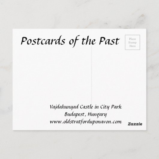 Alte Postkarte - Budapest, Ungarn (Rückseite)