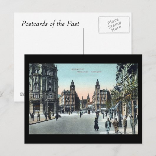 Alte Postkarte - Budapest, Ungarn, 1908 (Vorne/Hinten)