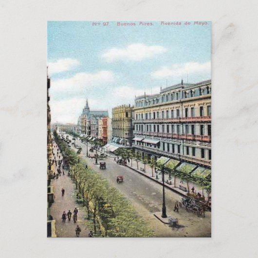 Alte Postkarte - Buenos Aires, Argentinien (Vorderseite)