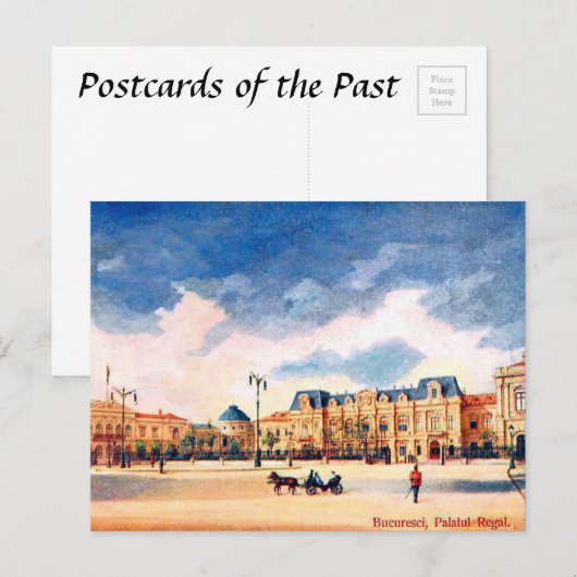 Alte Postkarte - Bukarest, Rumänien (Vorne/Hinten)