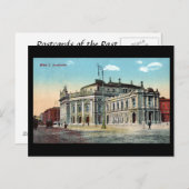 Alte Postkarte - Burgtheater, Wien (Vorne/Hinten)
