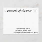 Alte Postkarte - Burlington, Vermont (Rückseite)