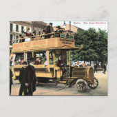Alte Postkarte - Bus, Berlin (Vorderseite)