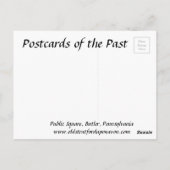 Alte Postkarte - Butler, Pennsylvania (Rückseite)