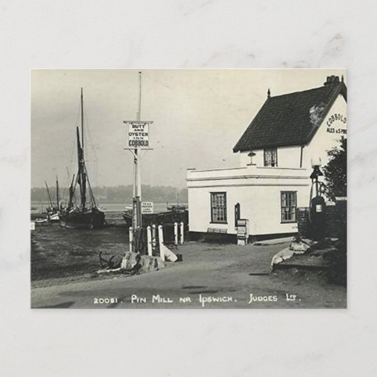 Alte Postkarte - Button Mill, Ipswich, Suffolk (Vorderseite)