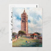 Alte Postkarte - Cabot Tower, Bristol (Vorne/Hinten)