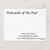 Alte Postkarte - Cairns Bahn, Queensland (Rückseite)