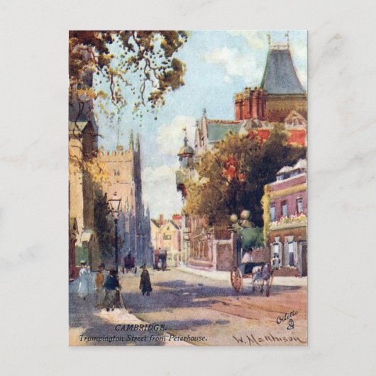 Alte Postkarte - Cambridge (Vorderseite)