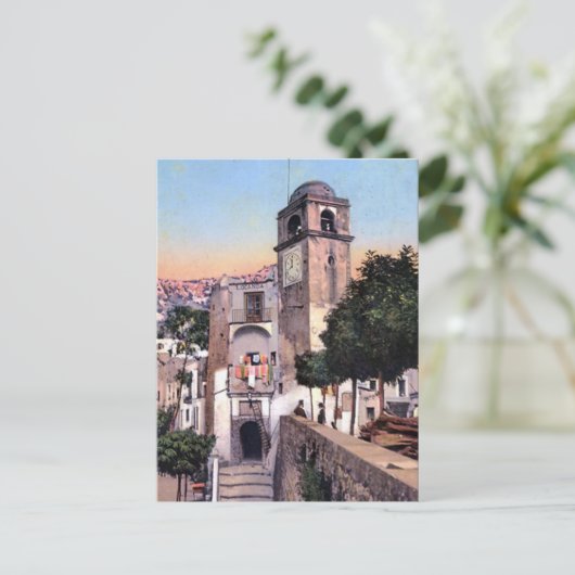 Alte Postkarte - Campanile, Capri, Italien (Stehend Vorderseite)