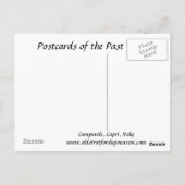 Alte Postkarte - Campanile, Capri, Italien (Rückseite)