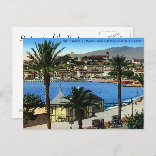 Alte Postkarte - Cannes (Vorne/Hinten)