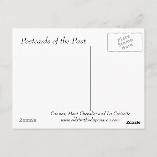 Alte Postkarte - Cannes (Rückseite)