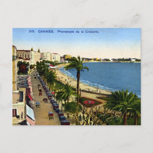 Alte Postkarte - Cannes, La Croisette (Vorderseite)