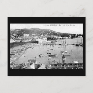 Alte Postkarte - Cannes, Port und Casino