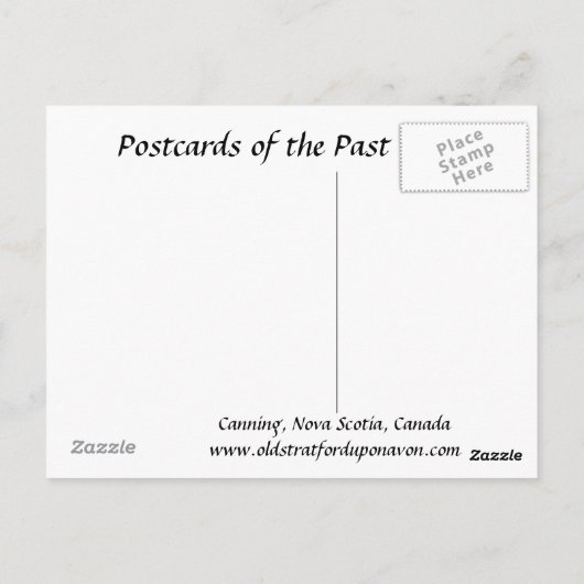 Alte Postkarte - Canning Nova Scotia, Kanada (Rückseite)