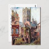 Alte Postkarte - Canterbury Kathedrale (Vorne/Hinten)