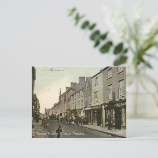 Alte Postkarte - Carlow, Irland (Stehend Vorderseite)