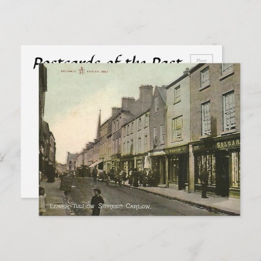 Alte Postkarte - Carlow, Irland (Vorne/Hinten)