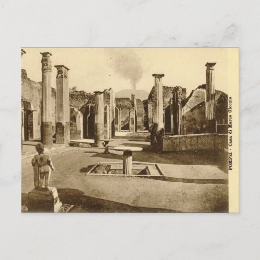 Alte Postkarte - Casa di Marco Olconio (Vorderseite)