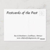 Alte Postkarte - Casablanca, Marokko (Rückseite)