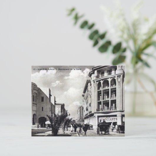Alte Postkarte - Casablanca, Marokko (Stehend Vorderseite)