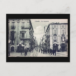 Alte Postkarte - Catania, Sizilien